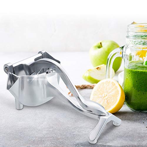 CHARMINER Stainless Steel Manual Fruit Juicer, Alloy Lemon Squeezer, Stainless Steel Lemon Orange Juicer Hand Press Detachable Extractor Tool for Oranges Lemons for Home