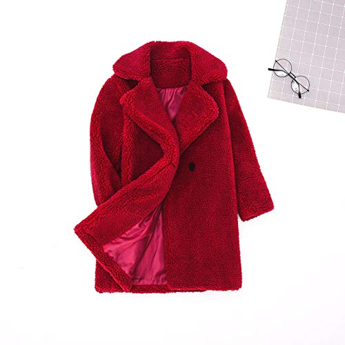 Girls Dress Coats Winter Warm Jacket Toddler Peacoat Trench Coat Long Sleeve Button Outerwear Girls Teddy Coat3