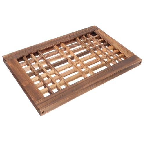 Decoración de comedor de estilo rural con marco de ventana rústica Toddmomy fácil de colgar