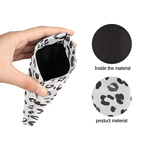 Otvee Leopard Print Animal Skin Eyeglass Case Microfiber Leather Squeeze Top Sunglasses Pouch For Women #TOP2