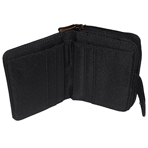 Click4Fashions Borsa da donna in vera pelle nera