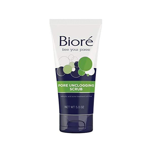 BiorÃ© Pore Unclogging Scrub, Removes Excess Dirt and Oils, Face Scrub, with Salicylic Acid, Oil Free, 5 Ounces (HSA/FSA Approved)