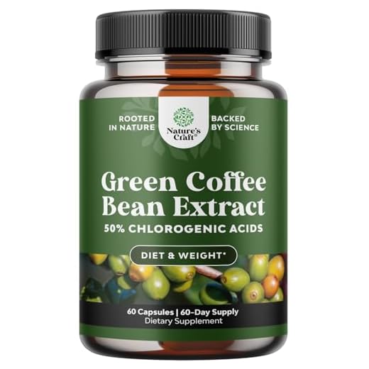 Pure Green Coffee Bean Extract - Super Energizing Green Coffee Extract with 50% Chlorogenic Acid for Antioxidant Heart Health Mental Focus and Size Reduction - Natural Energy Supplement for Adults