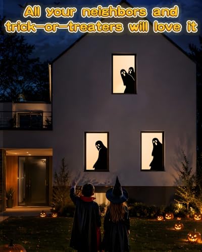 Amazon – Halloween Window Decorations Tall Ghost Window Silhouettes 3 Pack - image 2