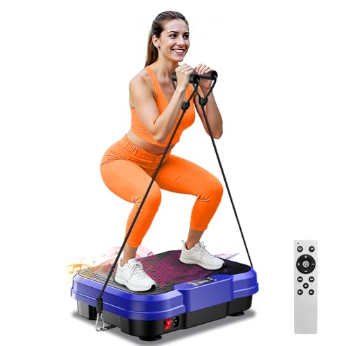 Image of Vibration Plate Exercise Machine,Vibration Plate for Lymphatic Drainage Power Vibration Plate Machine Support 450 Lbs 250 Adjustable Speeds,Vibrating Plate Shake Plate Weight Loss