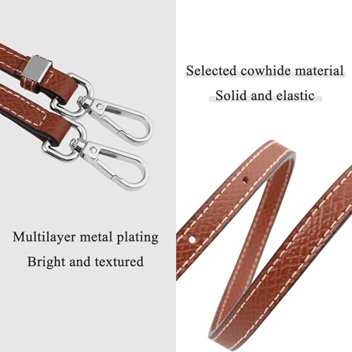 Image of Leather Purse Straps for Longchamp Conversion Kit, Leather Handbag Crossbody Shoulder Strap Adjustable for Women