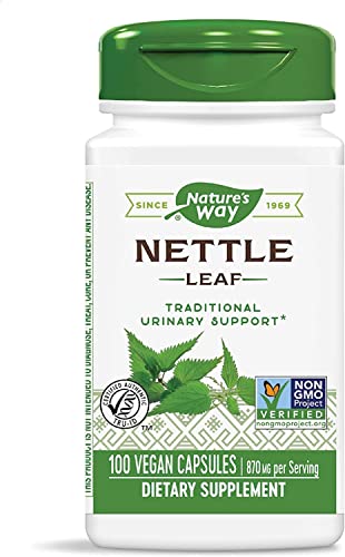 Natures Way Nettle Leaf 435 mg TRU-ID Certified Non-GMO Project Vegetarian 100 Count (Pack of 4)