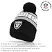 Ultra Game NFL Official Adults Unisex Super Soft Winter Beanie Knit Hat with Extra Warm Touch Screen Gloves, Las Vegas Raiders, Team Color 1, 1SIZE