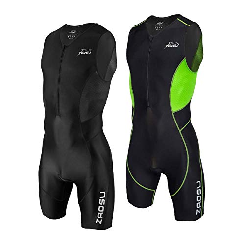 ZAOSU – Z Revolution Trisuit para hombre – Mono deportivo para triatlón y competición, color negro, tamaño small