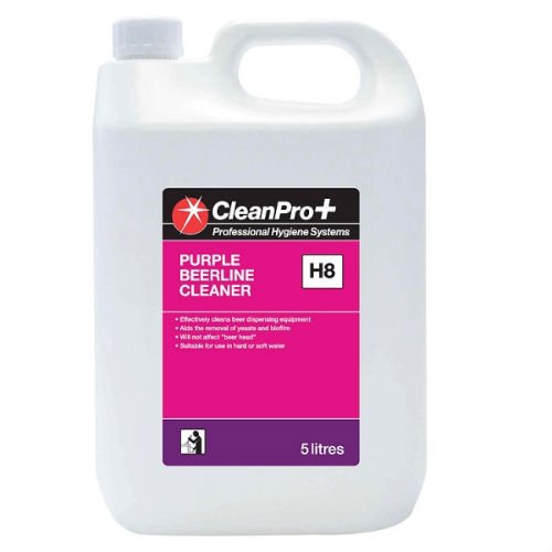 Clean Pro+ Professional Hygiene Systems Purple Beerline Cleaner CPP H8 5 Litres