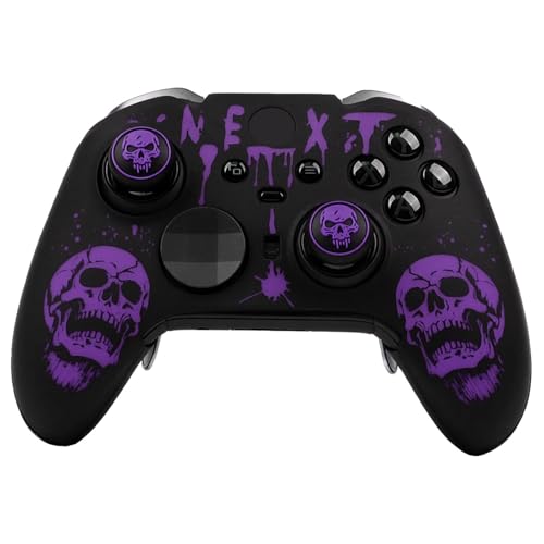 Image of Skull Controller Skin Compatible with Xbox Elite Series 2 Core Wireless Controller, RALAN Protector Case, Customised Thumb Grips Cap