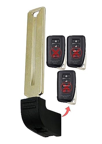 1x New Replacement Key Fob Remote Uncut Insert Blade Compatible with & Fit for Lexus Vehicles - MPN HYQ14FBA-NS-09