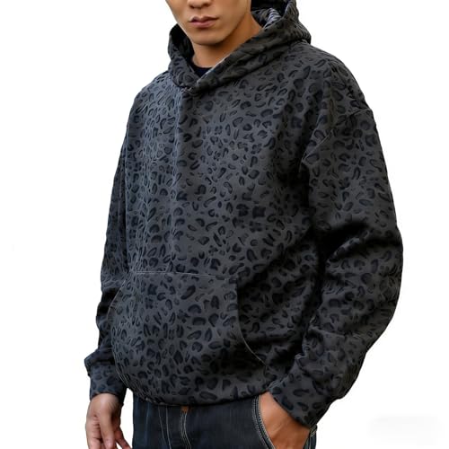 Amazon.com: VOLYMOON Y2K Leopard Print Hoodies Oversized Cheetah