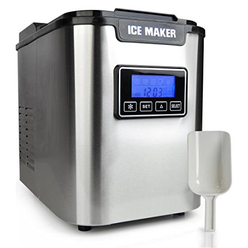 Portable Digital Ice Maker Machine| Stainless Steel Stain Resistant | Countertop Ice...