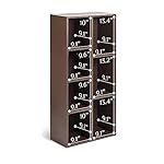 Amazon Basics 7 Cube Organizer Bookcase, Storage Shelves, Book Shelf, Espresso, 9.3"D x 19.5"W x 41.7"H - Image 5