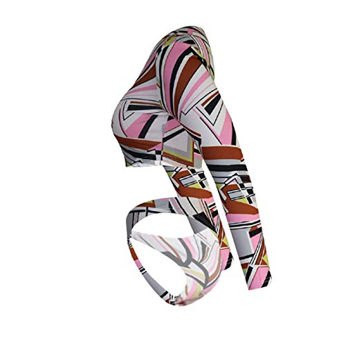 SIAEAMRG Long Sleeve Swimsuit for Women, 2 Pieces Sexy High Waisted Triangle Bikini Bathing Suits, 3D Print Tankini Swimwear4