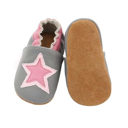 Baby Slippers First Walkers Low Cut Star Solid Cartoon Pattern Elastic Band Cute Infant Slippers