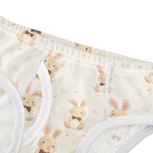 Cute Bow Rabbit Pattern Boys' Underwear 100% Cotton Boys' Briefs Soft Toddler Underwear4