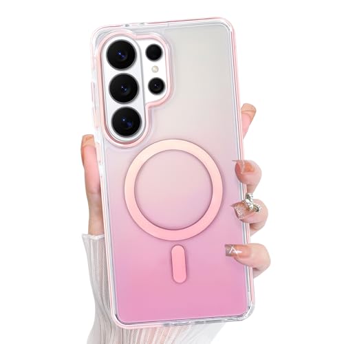 Coque Samsung S26 Ultra antichoc haute résistance fine irisée avec cercle MagSafe