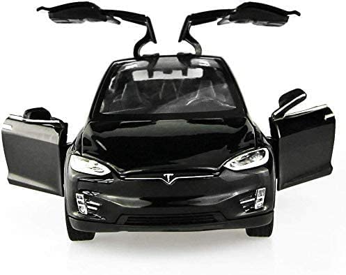 Chengchuang Car Model X 1:32 Scale Alloy Diecast Pull Back Electronic Toys With Lights And Sound, Mini Vehicles Toys For Gift (Black) #TOP1