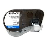 Brady MC-1000-595-OR-BK Vinyl B-595 Black on Orange Label Maker Cartridge, 25' Width x 1