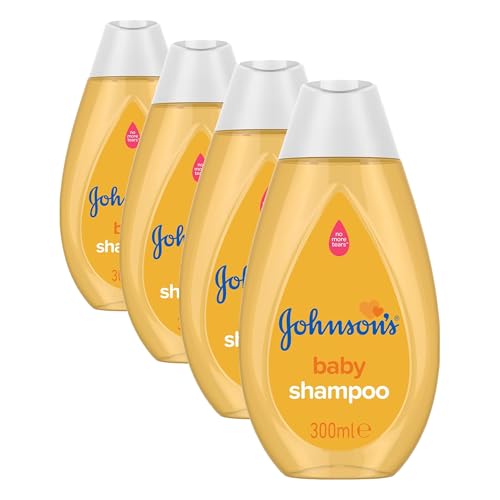 Johnson & Johnson Baby Shampoo 300 ML (Lot de 4) idéal pour le bain du soir des tout-petits