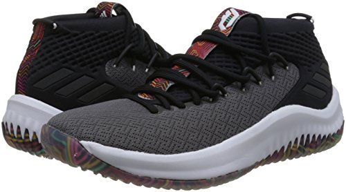 adidas Performance Mens Dame 4 Basketball Sneakers - Black/Grey - 16 US