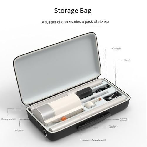 Miniatura 3 de Rokeblau Funda De Transporte De Almacenamiento Para Proyector Xgimi Mogo 3 Pro Y Powerbase, Funda Portátil Rígida De Eva Que Se Adapta Perfectamente A Mogo 3 Pro, Accesorios, A Prueba De Golpes,