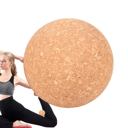 Peanut-Massageball – Doppelter -Ball für Physiotherapie und Tiefenmuskelentspannung | Korkbälle für Tiefenmassage, Korkroller, kompakter Mobilitätsball bei Nacken-, Rücken- und Schulterschmerz