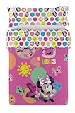 Disney Juego de Funda Nórdica Mickey y Minnie Mouse, Multicolor (Minnie Colors)