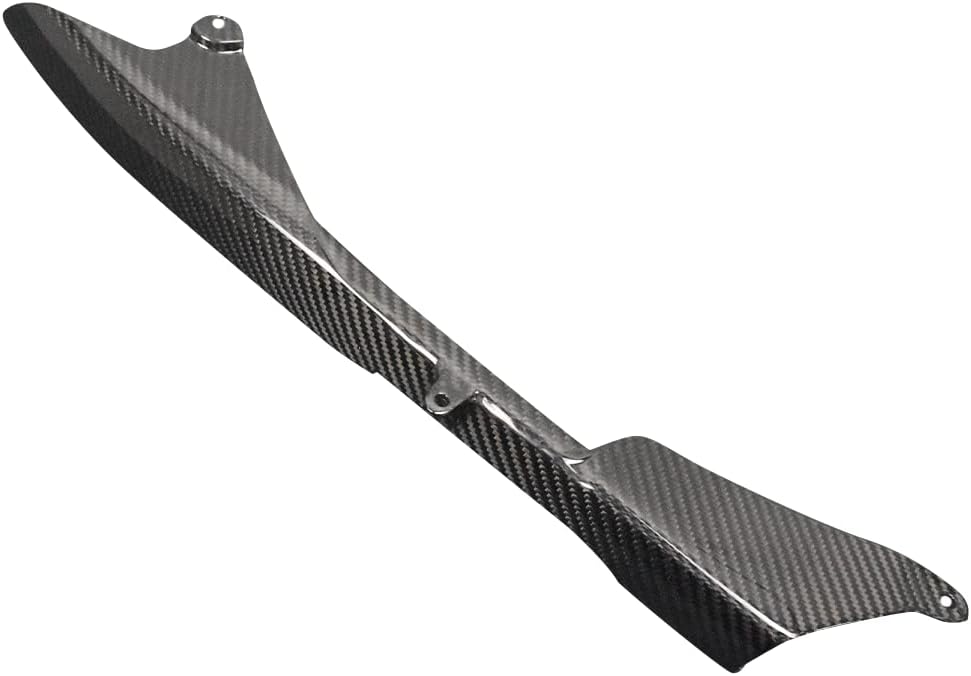 for Kawasaki Ninja ZX-6R ZX636 2009-2025 Carbon Fiber Chain Cover Guard, Glossy Twill Weave Chain Protector (Chain Cover (2009-2025)