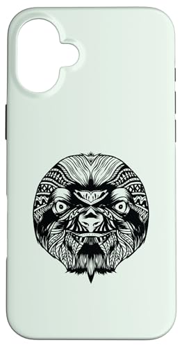 MANDALA SLOTH �e�b�Z���[�g�}�C���h�t���f�U�C�� �i�}�P���m �~�[�� �X�}�z�P�[�X iPhone 16 Plus �p