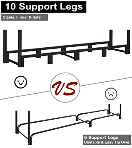 Koutemie KTM-FR-L-8FT Outdoor Firewood Rack Holder thumb #1