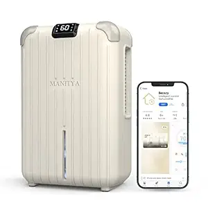 MANITYA Small Dehumidifier for Bedroom 580 sq ft Portable Dehumidifiers for Home with APP 60oz Capacity Smart Mini Dehumidifier for Bathroom Closet RV Basement Small Space Room