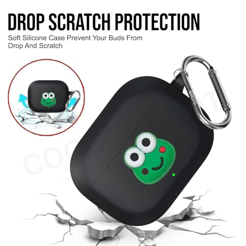 Image of Soft Silicone Case Cover Compatible for nord 3r (Black Frog)