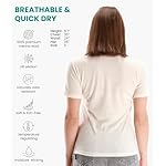 Merino.tech Merino Wool T Shirt Women - 100% Merino Wool Base Layer Women Short Sleeve Moisture-Wicking Tee and Hiking Socks - Image 2