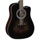 Dean St Augustine Dreadnaught Cutaway Solid Top Acoustic/Electric Guitar, Satin Vintage Burst
