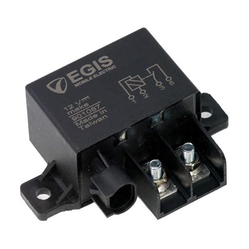 Egis Relay 12V 150A w/Resistor, Black, 901087