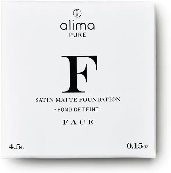 Alima Pure Matte Foundation Loose Mineral Powder Foundation Makeup, Loose Powder Makeup Oil Free Talc Free Powder, Natural Makeup Mineral Foundation Full Coverage Natural Foundation Powder .15 oz/4.5g