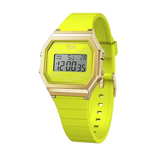 Ice-Watch - ICE digit retro Sunny lime - Reloj verde para Mujer con Correa de polyamide - 022054 (Small)
