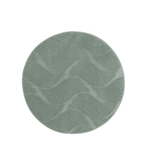 Taracarpet Badematte Homestyle rutschfest waschbar Badezimmerteppich Bad-Vorleger, WC Deko, Duschvorleger für Dusche und Badewannen sehr weich und als Set kombinierbar Grün Dühne 120x170 cm – Bild 6