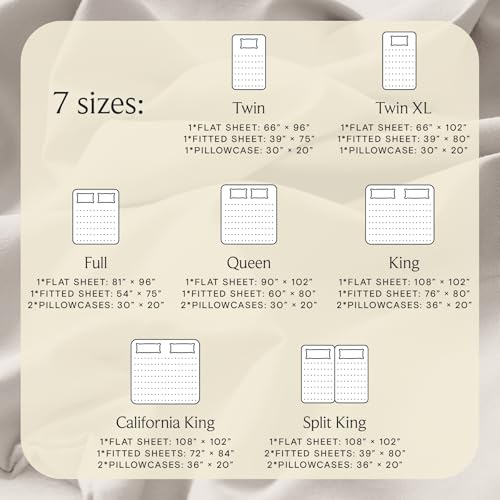 Image of LuxClub 5 PC Sheet Set Bed Sheets Deep Pockets 16 inch Eco Friendly Wrinkle Free Cooling Machine Washable Hotel Bedding Silky Soft - Linen Split King
