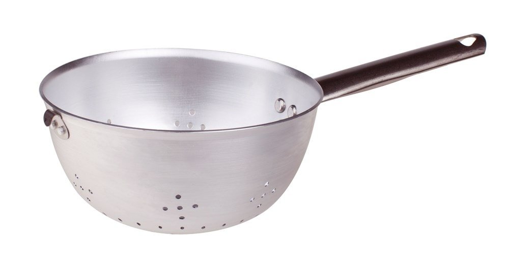 Pentole Agnelli Professional Aluminium 3 Mm. Spherical Colander, Diameter 28 Cm.