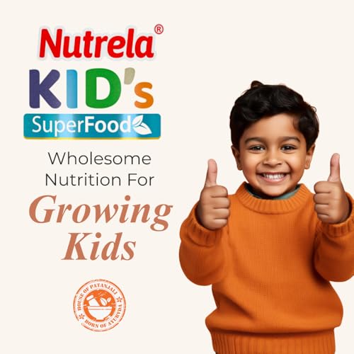 Image of Nutrela Kids Protein Powder - 400g, Chocolate Flavour | Helps in Memory and Brain Development | Improve Muscle Mass, Bone and Teeth Strength | Ideal for 4 to 15 Years | Pack of 3