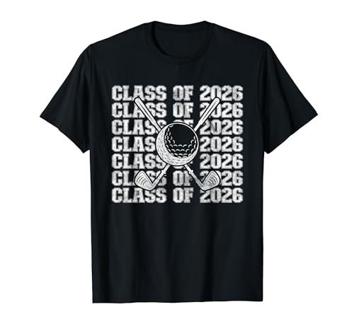 Clase Senior de 2026 Golf Camiseta