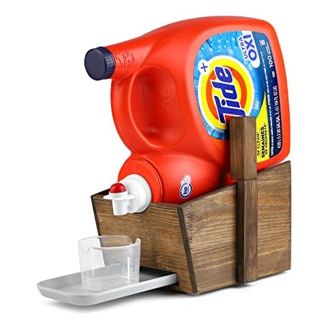 Besuerte Laundry Soap Catcher Tray - Laundry Detergent Drip Catcher Detergent Holder for Laundry Room Organizer Dispenser Gadgets Holding Liquid Detergent & Fabric Softener, No Spills (Jacobean Color) Cover