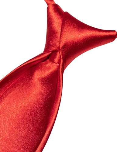 Image of Barry.Wang Boys Ties Pre-Tied Satin Solid Color Kids Tie Pocket Square Set Adjustable Formal Necktie Graduation School