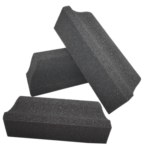 FIXOSHEE 3 Piezas Esponja para Recorte de Recogedor de Pelo de Alta Densidad para Lavabo Cepillo Compacto para Limpieza Fácil y Cuidado Masculino