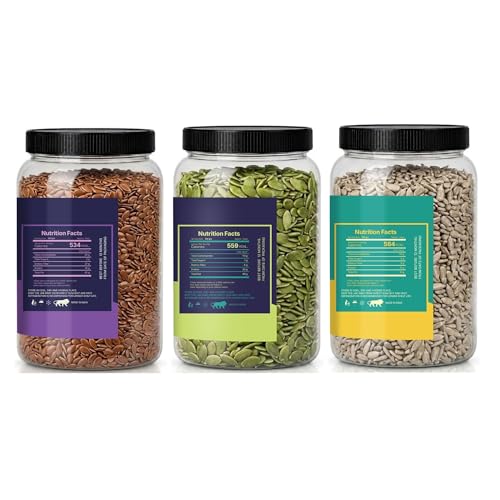 Image of LILA DRY FRUITS Seeds Combo Pack Pumpkin Sunflower Flax Seed 100 g x 3 | Raw Mixed Seeds Pack for Daily Nutrition, Healthy Snacking, Smoothies, Salads & Breakfast Toppings Perfect for Gifting