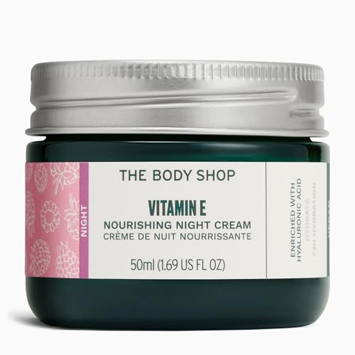 The Body Shop Vitamin E Night Cream, 50 ML - For All Skin Types | 72 Hr Hydration | Vegan